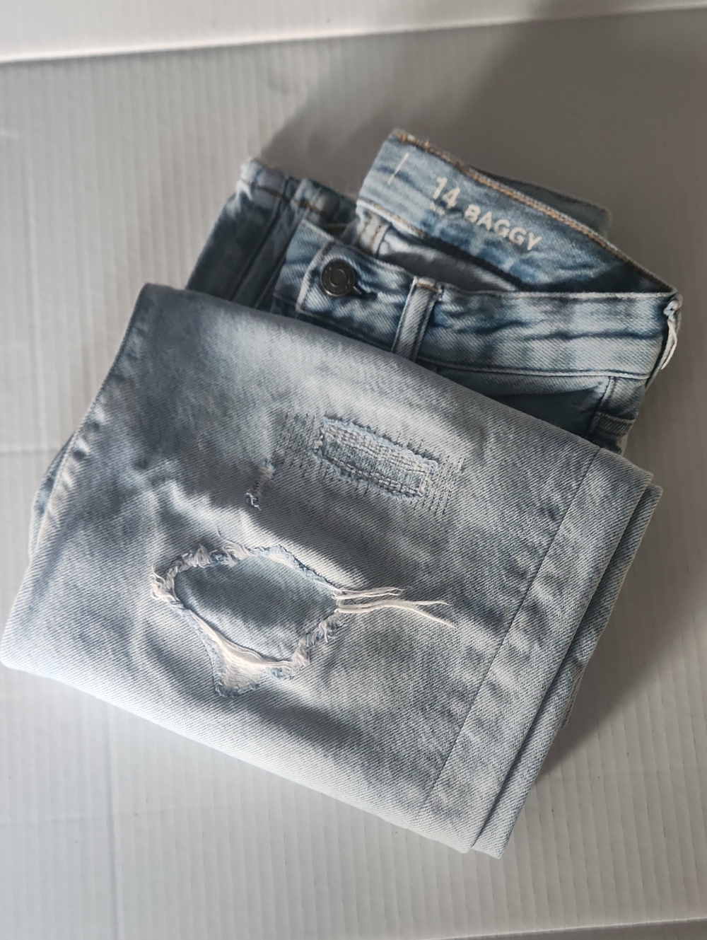 GAP~ Kids~ Size 14 Light Blue~Slim Fit~ Baggy Jeans